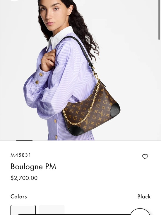 Louis Vuitton Handbags - Louis Vuitton Brown Monogram Boulogne PM Shoulder Bag with Black Trim